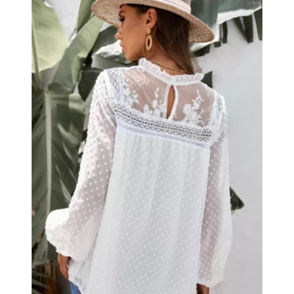 ❤️New boutique swiss dot top